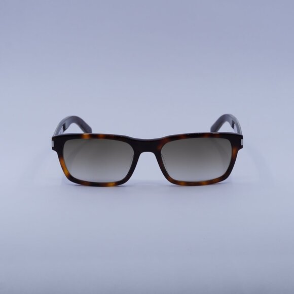 Saint Laurent SL662 002 Sunglasses Havana Rectangle Frame, Brown Lenses - Picture 3 of 11